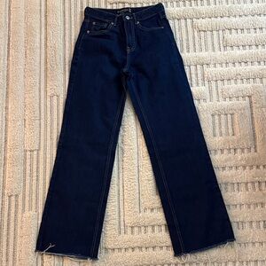Stradivarius Navy Flare Jeans